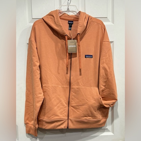 Patagonia Tops - Patagonia Women's XL Ahnya Full-Zip Hoodie Sweatshirt Orange Rock Melon NWT Cozy